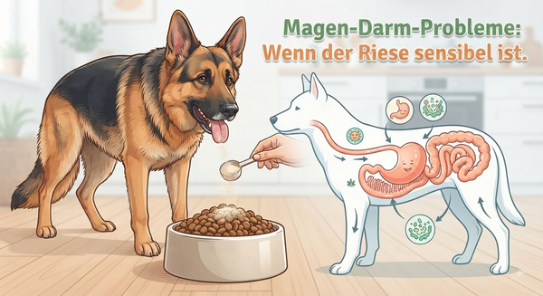 Magen-Darm-Gesundheit beim Hund: Wenn der sensible Riese ständig Verdauungsprobleme hat